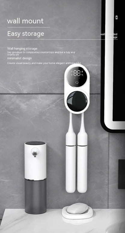 Smart Bathroom UV Sanitizer - Toothbrush Holder with Germ-Killing Technology