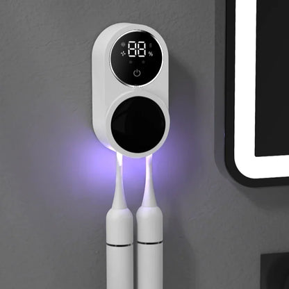 Smart Bathroom UV Sanitizer - Toothbrush Holder with Germ-Killing Technology